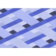 thumbnail image 1 of Ahgly Company Machine Washable Indoor Rectangle Transitional Royal Blue Area Rugs, 8' x 12', 1 of 7