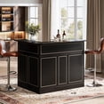 thumbnail image 5 of Armoire de Bar à 4 Niveaux, Table de Bar en L pour la Maison avec Supports pour Verres à Pied, Étagères de Rangement, 5 of 5