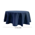 thumbnail image 3 of 48-Inch Round Polyester Tablecloth for Dining Room, Wrinkle-Resistant Fabric Cover for Home Kitchen Parties, 3 of 6