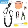 thumbnail image 2 of Fly Fishing Magnetic Net Release Holder Fishing Lanyard Magnetic Keeper Magnet Clip Landing Net Connector, 2 of 7