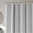 thumbnail image 3 of Hometrends Perry Woven Fabric Shower Curtain, Grey, 3 of 5