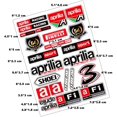 thumbnail image 2 of HSHDLDF Mingwangauto Décalcomanies Réfléchissantes pour Motocyclette Réservoir Accessoires d'Auto Autocollant de Carénage Compatible avec Aprilia DORSODURO 750 Factor Racing RSV RS Tuono SR50 (Couleur : 001), 2 of 6