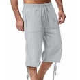 thumbnail image 4 of SHIXIAOO Men's Spring and Summer Sweatpants Jogging Pants Loose Casual Beach Capri Pants, 4 of 4