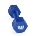 thumbnail image 1 of CAP, 12lb Neoprene Dumbbell, Blue, Single, 1 of 8