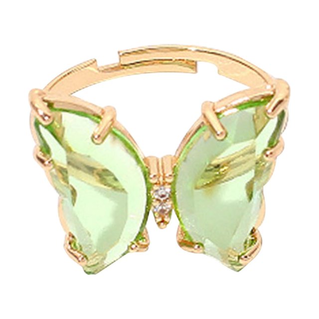 TopLLC Rings Color Transparent Live Mouth Ring Female Ins Net Red Girl Fashion Ring Live ring