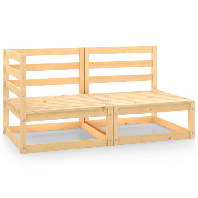vidaXL Ensemble de Salon de Jardin 2 Pcs en Pin Massif