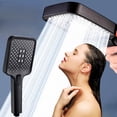 thumbnail image 2 of Meitianfacai Squares Shower Head with Handheld High Pressure 3 Spray Modes Body Coverage Spray Water In Multiple Places Powerful Rain Showerhead for Bathroom Upgrade, 2 of 6