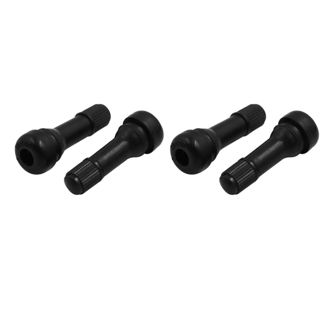 Unique Bargains 4 Pcs Tige de Valve de Vide de Pneu Tubeless Noir pour Automobile