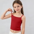 thumbnail image 2 of KyCheLot Girls' Solid Color Tank Tops Sleeveless Scoop Neck Spaghetti Strap Tank Tops Casual Summer Camisole, 2 of 9