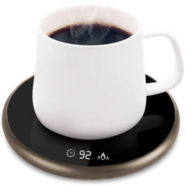 Chauffe-tasse à Café, Chauffe-Tasse pour Bureau, Chauffe-Tasse avec Thermostat à Trois Vitesses, Tasse à Café Électrique avec Arrêt Automatique pour Café, Lait, Thé, Eau (jusqu'à 176 °F/80 °C)