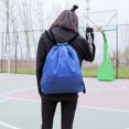 thumbnail image 4 of Cherryhome Backpack Bag, Waterproof Draw String Back Sack with Zip Pocket, Gym Drawstring Bags Swim Bag for Men Women, 4 of 4