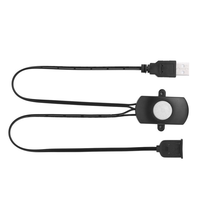 Mini Interrupteur à Détecteur de Mouvement PIR, 4 A C.c. 5-24 V Interrupteur Détecteur de Mouvement Infrarouge PIR m Détecteur à Capteur d'Occupation Interrupteur Automatique Bande DEL Interface USB