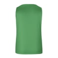 thumbnail image 5 of Mrat Sporty Workout Tank Tops Women's Striped Round Neck Button Elastic Tank Tops Womens Racerback Tank Tops S-306 Green L, 5 of 5