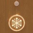 thumbnail image 1 of Christmas Lights Decoration Battery Operated Hanging/Adhesive 3D Visual Effect LED Ornament Decor for Door Window, 1 of 2