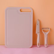 Naittoop With Chopping Board Fruit Knife Set Scissors Vegetable Knife Paring Knife Case Kitchen Portable Knife Set