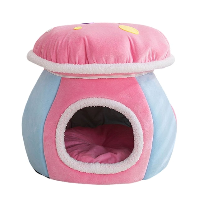 Pet Indoor Cozy Cat Bed With Detachable Cushion For Small And General Use In Home Or Area