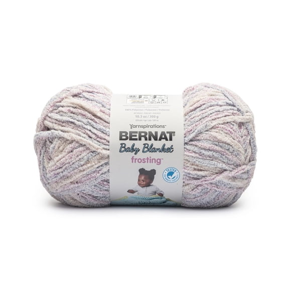 Bernat® Baby Blanket Frosting™ #6 Super Bulky Polyester Fil, 10.5oz/300g 220 Yards