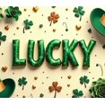 thumbnail image 4 of St Patricks Day Backdrop Banner Shamrock Decorations Irish Luck Party Background Flower Props Green Hat Festival Decor Gift Events Photography, 4 of 4