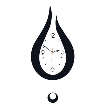 EGNMCR Room Decor, Home Decor, Home Decor Large Modern Sway Wall Clock, Living Room Clocks Wall Acrylic Water Drop Silent Decoration Suitable For Home Bedroom Kitchen Office 20.4 × 9.4 Inch wall clock