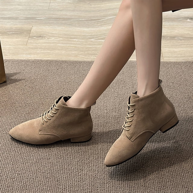 Styesk Boots for Women Winter Thick Bottom Boots Female Boots But Knee Thin Within The High Boots Water Proof Boots Round Toe Rider Boots Work Boots for Women