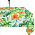 thumbnail image 1 of Waterproof Outdoor Tablecloth with Umbrella Hole for Rectangle Table 60x84inch Rainforest Patio Table Cloth with Zipper, 1 of 5