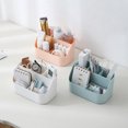 thumbnail image 1 of Cagogo 3Pcs Desktop Organizer, Removable Divider Storage Box, Plastic Office Desk Organizer, Multifunctional Makeup Organizer, Cosmetic Storage Container for Office Desk and Home Vanity, Small, 1 of 9