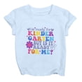 thumbnail image 5 of TZEWGL Mignon Imprimé Lettre Manches Courtes Col Rond Chemise Basique pour Tout-Petit Blouse pour Enfants Taille 6-7T, 5 of 5