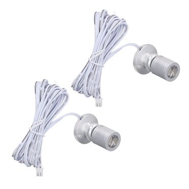 Mini Spots avec Variateur, Lampe Projecteur LED Dimmable, 5V Mini Spot LED 1 à 2 Spots pour Affichage Bijoux Armoire Porche