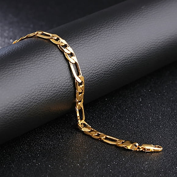 Bracelet Chaîne en Acier Inoxydable Doré, Bracelet Doré pour Homme Bracelet Doré à la Mode pour Homme Bracelet Doré Apparence Frappante