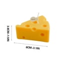 thumbnail image 3 of Danhjin Candle Decoration Mini Cheese Scented Candle Cute Birthday Gift Furniture Ornament Cake Cheese Candle Scented Candles, 3 of 9