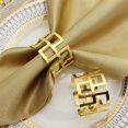 thumbnail image 4 of Oleegame 1PC Produce Storage Striking Gold Plated Aluminum Napkin Rings For Place Settings Wedding Receptions Dinner Or Holiday Parties 4/pk Gold, 4 of 4