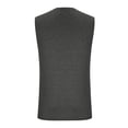 thumbnail image 5 of JDQJBZ Débardeurs Sans Manches pour Hommes Été Couleur Unie Tricot Col Ras du Cou Hauts Sans Manches Extensibles, 5 of 5