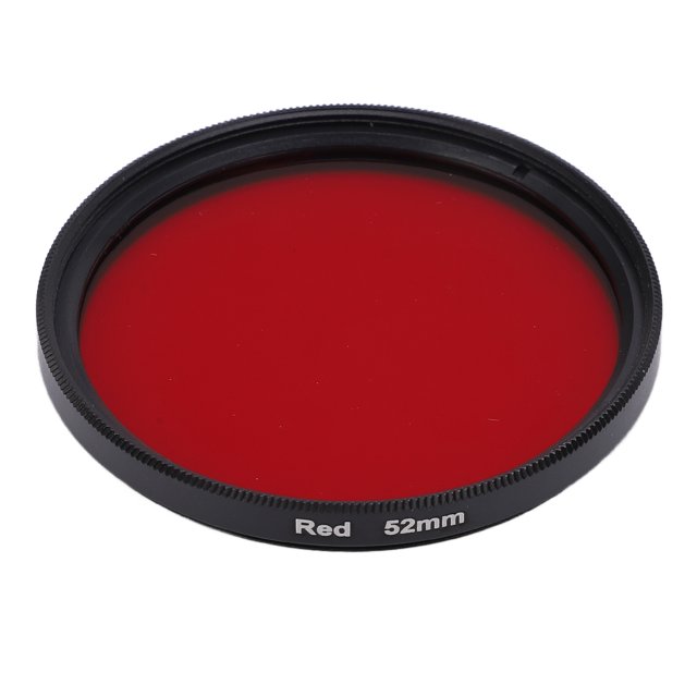 ANGGREK Filtre Optique en Verre Rouge, Filtre Rouge Complet Résistant aux Rayures, Antipoussière, Multicouche, Anti-Huile, Nano-Revêtement pour Prise de Vue