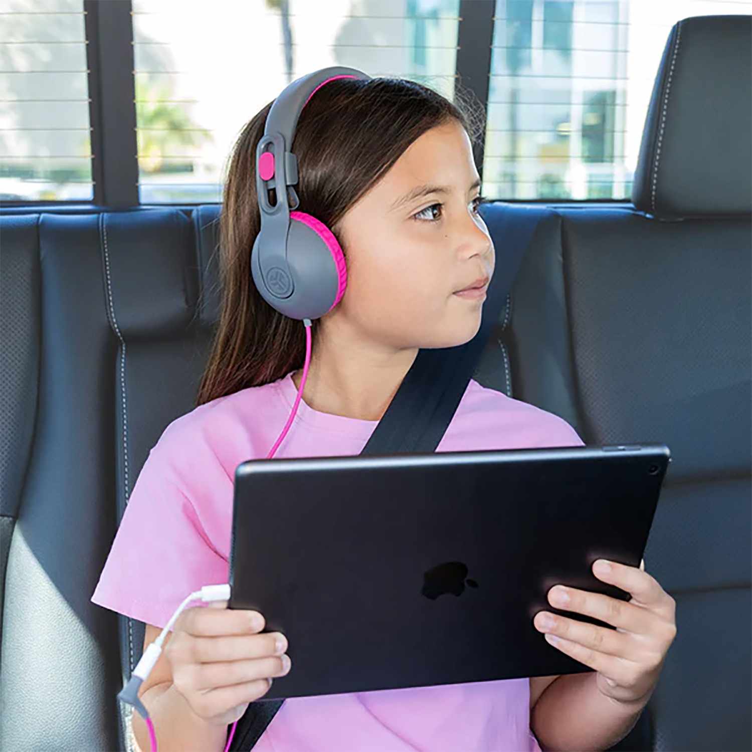 JLab Casque Filaire JBuddies Studio 2 - Gris/Rose