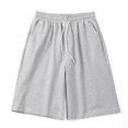 thumbnail image 1 of MYG Mens Casual Straight Shorts Korean Oversized Solid Drawstring Baggy Sweatpants, 1 of 9