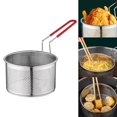 thumbnail image 3 of ziyahi Fryer Basket Kitchen Tool Mesh Basket Colander for Restaurant S, 3 of 9