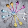 thumbnail image 4 of Spork Utensils Anti-rust Anti-oxidation Tableware Camping Hunting Spoon Utensils For Travel1pcssilver, 4 of 5