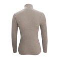 thumbnail image 5 of hoksml Women's Turtleneck Sweater Base Solid Color Slim Fit Knit Pullover Fashion Soft Layering Essential for Winter, 5 of 5