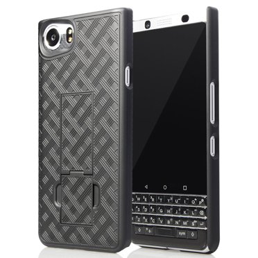 Nakedcellphone Étui Noir avec Béquille pour Téléphone, Étui Rigide Mince pour Téléphone BlackBerry KEYone (Verizon/ATT/Sprint/Déverrouillé)