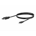 thumbnail image 2 of StarTech.com 3ft/1m USB C to DisplayPort 1.2 Cable 4K 60Hz, USB-C to DisplayPort Adapter Cable HBR2, USB Type-C DP Alt Mode to DP Monitor Video Cable, Compatible with Thunderbolt 3, Black - USB-C Male to DP Male (CDP2DPMM1MB) - DisplayPort cable - 24 pin USB-C (M) to DisplayPort (M) - Displayport 1.2/Thunderbolt 3 - 3.3 ft - 4K60Hz (3840 x 2160) support - black - for P/N: TB33A1C, TB3DK2DPM2, TB3DKDPMAW, TB3DKDPMAWUE, TB3DOCK2DPPD, TB3DOCK2DPPU, 2 of 15