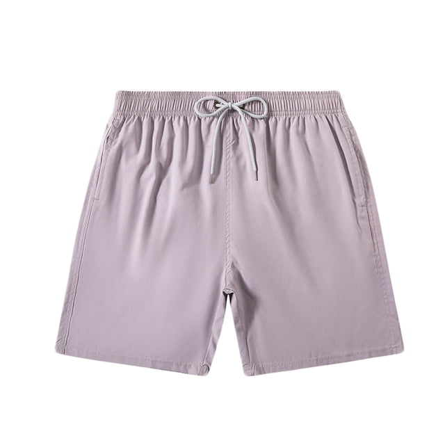 Birdeem Mens Shorts Mens Casual Surfing Solid Color Drawstring Elastic Quick-Dry Beach Shorts