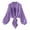 Purple, variant on Qholemyo Women's Tie-Front Chiffon Shrug Lightweight Long Lantern Sleeve Summer Cardigan Cute Stylish Casual Cropped Coverup