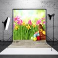 thumbnail image 3 of Coofit Photographie Fond Mignon Oeuf Coloré Photo Toile De Fond Studio Prop pour Pâques, 3 of 7