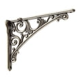 thumbnail image 1 of GROWTH TANK Wall Shelf Bracket Compact Shelf Support for Kitchen Book Shelves Wall Decor Silver, 1 of 9
