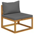 thumbnail image 5 of vidaXL 12 Piece Garden Lounge Set with Cushion Solid Acacia Wood, 5 of 5