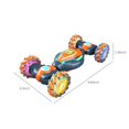 thumbnail image 3 of SIYTUAU 2.4G Double Remote Control Stunt Car With Twisting Lights Orange Abs Plastic Birthday Gift For Children Rc Car Orange, 3 of 9