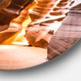 thumbnail image 3 of Designart - Art Mural en Métal avec Photo de Cercle de Paysage d'Antilope Canyon au Soleil, 3 of 4