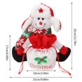 thumbnail image 3 of MesaSe 1PCS Christmas Bag Drawstring Gift Doll Bag Fabric Drawstring Bag Sugar Snack Bag Bag Santa Snowman Bear Christmas Christmas Decorations Christmas Knitted Bag, 3 of 6