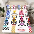 thumbnail image 2 of Go Kart Bed Sheets Set Karting Race Cars Sheets,Racing Drift Kart Sheet Set Queen,Extreme Sport Top Sheet Competitive Game Room Decor, 2 of 4