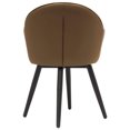 thumbnail image 3 of Studio Designs Home Dome Swivel Office/Dining Leather Accent Chair, Brown, 3 of 6
